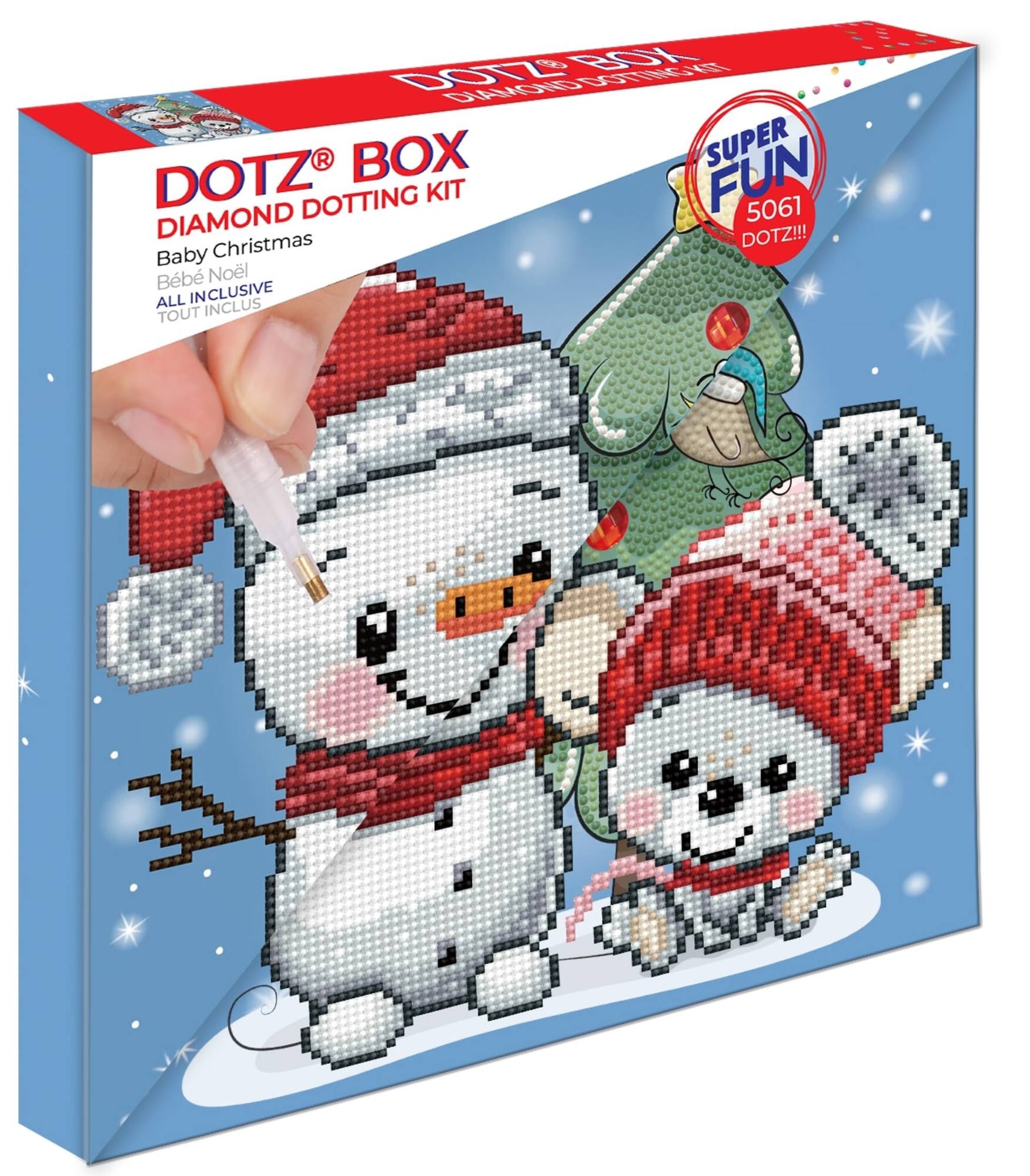 Diamond Dotz® Baby Christmas Diamond Dotting Art Kit, Round Diamonds